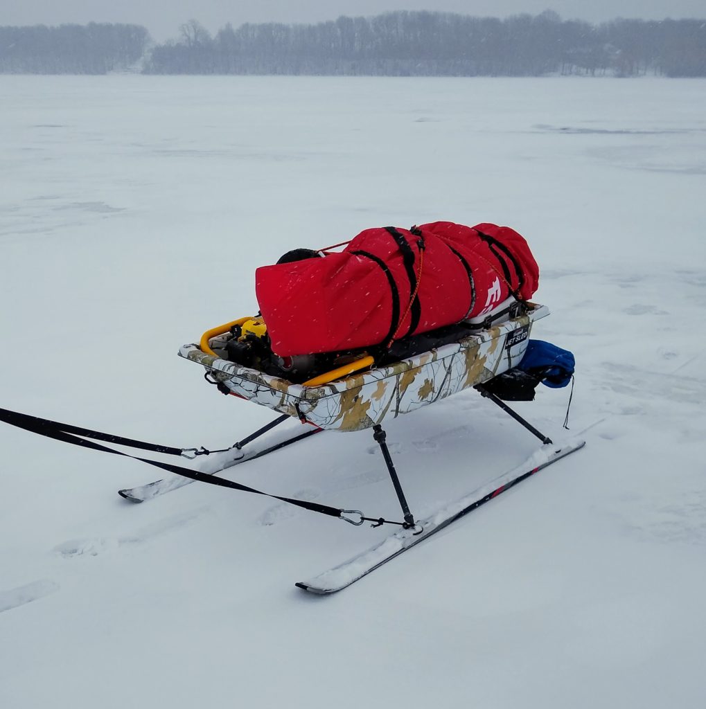 Ice-fishing sled's an off-season building project